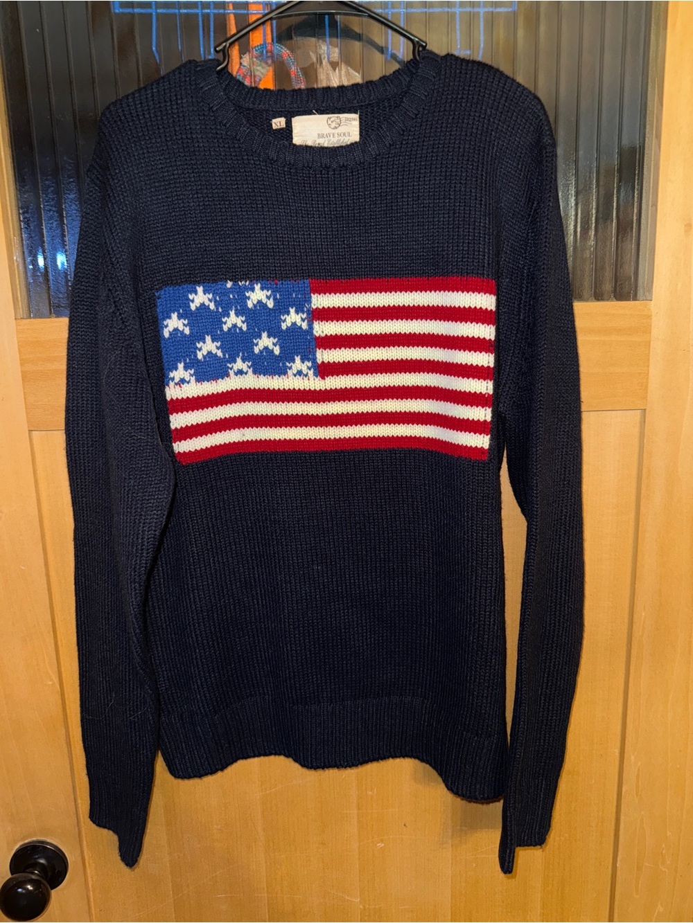 Brave Soul American Flag Sweater  XL Very Nice